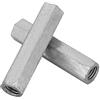 YUMILI Dado lungo 2pcs, M10*60 Dado Lungo Asta In Acciaio Al Carbonio, Dadi Esagonali Accoppiamento, Elementi di Fissaggio Zincati per Unire Barra Filettata Continua, Comunicazione, Attrezzature Meccaniche