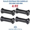 OSCULATI 4 RULLI CENTRALI PER CARRELLO 220x80 mm RULLO CENTRALE BARCA GOMMONE