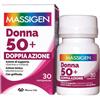 Massigen Multivitaminico Donna 50+ - Integratore multivitaminico con vitamina D, 30 compresse