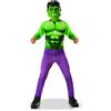 Rubie's RUBIES - HULK - Marvel ufficiale - Costume da supereroe per bambini, ingresso di gamma, taglia 5-6 anni. Costume con tuta e maschera in PVC- Compleanno, Carnevale