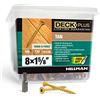 Deck Plus Hillman Fasteners 48412 Viti per ponte, marrone chiaro