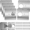 KEKECHAORAN Piastra di riparazione Della Cerniere,Repair Brackets Plates,Piastre di Montaggio della Cerniera della Porta,piastra di installazione della cerniera di montaggio per cucina, armadio (6)