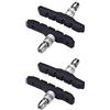 BBB Cycling - Pastillas de freno de llanta VeeStop - Óptima potencia de agarre y desgaste - Shimano y SRAM V-Brake Systems - Accesorios para bicicletas - 128g - Negro