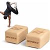 Gorletic Blocchi Handbalance in legno di faggio massiccio - Tasselli antiscivolo per pino e pino avanzato - Handstand Blocks per Calistenia e Ginnastica - Made in Spagna