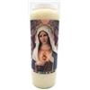 crigema Candela di preghiera a vasetto Novena 18 x 7 cm 100% Vegetale Combustione 9 giorni - 216 ore (Sacro Cuore di Maria)