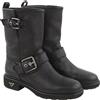 Emporio Armani X3N144 Donna Stivali EU37 Nero Pelle Fibbia Alla Caviglia RRP359
