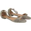 EMPORIO ARMANI X3P649 Sandali Da Donna EU37 In Pelle Suede Grigia Con Fibbia