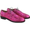 Emporio Armani Scarpe Da Donna EU37 Rosa Glitter Pelle Con Lacci Casual