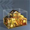 Casa delle bambole artigianale con mobili Puzzle 3D creativi Casa delle