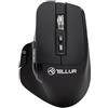 TELLUR Shade Mouse Bluetooth Wireless, Ricaricabile, 3200 DPI, 8 Pulsanti, 4 Dispositivi Contemporaneamente, Mouse Senza Fili con Clic Silenzioso, Win, Mac, Android, iOS, USB C, Nano Ricevitore