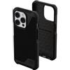 Urban Armor Gear custodia Metropolis LT compatibile Apple iPhone 14 Pro [Protezione dalle cadute secondo gli standard militari, Ricarica wireless (Qi) / magnetico compatibile] kevlar nero