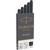 PARKER SCATOLA 5 CARTUCCE PARKER QUINK NERO PERMANENTE