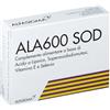 ALFASIGMA SpA Alfasigma Ala600 SOD, Integratore Antiossidante, 20 Compresse - Acido Alfa-Lipoico, Selenio e Vitamina E per la Protezione Cellulare