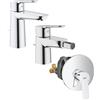 SET MISCELATORI GROHE BAUEDGE LAVABO BIDET E DOCCIA INCASSO CROMO