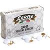 Leone DELLERA GDPPC Spilli colorati: 100 pushpins (bianco)