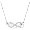 Sofia Milani - Collana da Donna in Argento 925 - con Pietra Zircone - Ciondolo ad Infinito - 50137