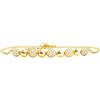 Sofia Milani - Bracciale da Donna in Argento 925 - Placcato Oro con Pietra Zircone - Ciondolo a Sfera - B0394