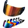 PSLER Visiera per Casco per LS2 Outer FF320 Rapid FF353 Assault FF328 Stream FF800,Visiera Colorata Accessori per Casco da Moto Ricambio(Rosso Trasparente)