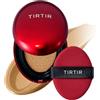 TIRTIR Mask Fit Red Cushion Foundation, Fondotinta A Copertura Totale, Leggero, Aderente Alla Pelle, Satinato, Con Finitura Lucida, Costruibile (/0,63 Fl Oz), 33 W, Colore: Zenzero