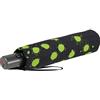 Knirps Ombrello tascabile Slim Duomatic Paint Drops, verde, 90 cm, Compatto