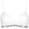 Emporio Armani Woman's Essential Reggiseno a Triangolo Imbottito in Cotone, Nero, XL, Bellezza Nera, XL