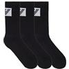 Emporio Armani CALZINI UOMO BASIC SPUGNA 3 PACCHETTI CORTI NERO TU, Nero, Taglia unica