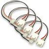 VUNIVERSUM 4 pezzi JST-XH 4S 5Pin 30 cm 14,8 V batteria Lipo Premium Cavo di bilanciamento cavo di ricarica XH 2,50 mm maschio a femmina 24 AWG cavo adattatore
