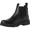 Tamaris Stivali da donna in pelle, Pelle nera, 37 EU