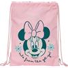 safta MINNIE MOUSE MINTY - Zaino a sacco piatto Junior, zaino ideale per bambini di diverse età, comodo e versatile, qualità e resistenza, 26 x 34 cm