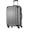 HAUPTSTADTKOFFER - Valigia Rigida Alex, 4 Doppie ruote, Taglia 65 cm, 74 Litri, Colore Argento