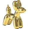Notakia Dorato cane in ceramica scultura moderna Balloon Dog Decorazione in ceramica di lusso accessorio per la casa per soggiorno e ufficio scaffale