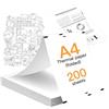 Dwitkul 200 Fogli Carta Termica A4 Pieghevole Senza BPA Asciugatura Rapida Compatibile Stampanti Termiche Portatili per Documenti Foto Ricevute e Memo - 210mm x 297mm