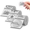 NIIMBOT 3 rotoli etichette 50 x 50 mm per stampanti di etichette B1, B21, B21 Pro e B3S, impermeabili e resistenti all'olio, per casa, scuola e ufficio (trasparente)