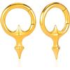 Vankula Piercing per orecchio, in acciaio inox, per uomo e donna, 4 mm, 6 mm, Metallo