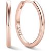 ChicSilver Orecchini Cerchio Argento 925 Donna Piccolo, 16mm Orecchini a Cerchio Donna Oro Rosa, Confezione Regalo per Compleanno Natale Anniversario