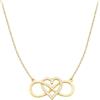 Sofia Milani - Collana da Donna in Argento 925 - Placcata in Oro con Pietra Zircone - Ciondolo a Cuore - N0585