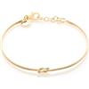 Louis Ciocchetti dal 1887 Bracciale Argento 925 Con Nodo, Regolabile 16cm+4cm, Nodo Simbolico per Amore, Amicizia e Infinito e San Valentino, Made in Italy