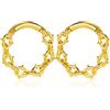 Vankula Orecchini a cerchio in acciaio inox, per uomo e donna, 4 mm, 6 mm, 8 mm, Metallo