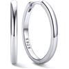 ChicSilver Orecchini Cerchio Argento 925 Donna Piccolo, 20mm Orecchini a Cerchio Donna Argento, Confezione Regalo per Compleanno Natale Anniversario