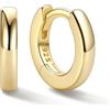 ChicSilver Orecchini Cerchio Argento 925 Donna Piccolo, 6mm Orecchini a Cerchio Donna Oro, Confezione Regalo per Compleanno Natale Anniversario