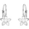 SOFIA MILANI - Orecchini da Donna in Argento 925 - con Pietra Zircone - Orecchino Pendente a Fiore - E2288