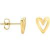 SOFIA MILANI - Orecchini da Donna in Argento 925 - Placcati in Oro - Orecchino a Perno a Cuore - E1198