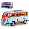 JAMARA 402604 Volkswagen T1 Diecast 1:38 - Modellino di auto giocattolo per bambini, modello auto in miniatura, idea regalo per bambini, porte aprire/chiudendo manualmente, motore di ritiro