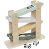 Jollein Pista in legno auto - On The Go - pista da corsa con 4 auto in legno - promuove abilità motorie e coordinazione - giocattolo auto - idea regalo per bambini - rampa auto