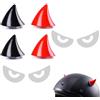 TUKNN Corno per Casco da Moto, Corno da Diavolo per Casco, Decorazione per Casco da Moto, con 2 Paia Adesivo Riflettente
