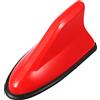 X AUTOHAUX Antenna decorativa autoadesiva a forma di pinna di squalo del tetto dell'automobile decorativa dell'antenna di segnale radio AM/FM rossa