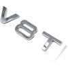 VmG-Store V8T Emblema scritta in plastica con retro adesivo in schiuma Badge (cromato)