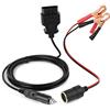 Jtron OBD2 Car Memory Saver 2 in 1, Cavo di alimentazione di emergenza ECU per veicolo con clip a coccodrillo da collegare su batteria auto 12V e presa di prolunga di alimentazione per accendisigari