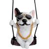XRVRILE Gadget Auto Divertenti Bulldog, Decorazione Auto da Appendere allo Specchietto, Accessorio Auto Simpatico per Interni, Ornemento Originale