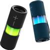 BLAUPUNKT Cassa Bluetooth Potente Portatile Nera con Batteria Integrata, Vivavoce, USB, Lettore Schede SD e Luci LED d'Ambiente